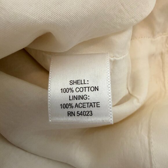 Banana Republic Heritage Short Skirt - Ivory Off White, Size 10 - Picture 4 of 5